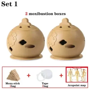 Moxa Cupping Acupuncture Detox Set