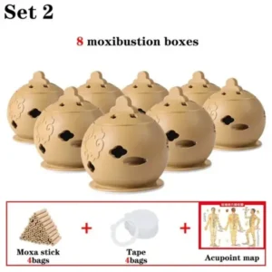 Moxa Cupping Acupuncture Detox Set